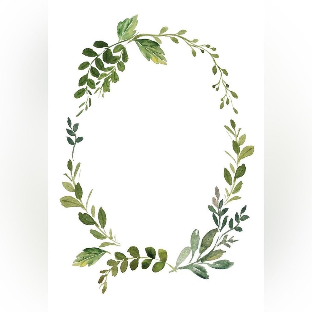 Wedding Invitation Greenery Design